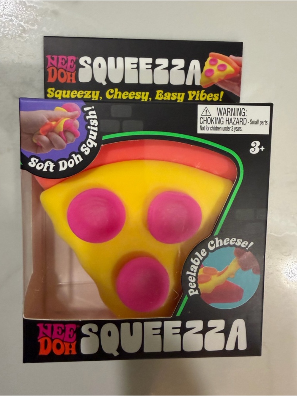 Schylling NEEDOH Squeezzza Pizza Squishy Toy - NIB